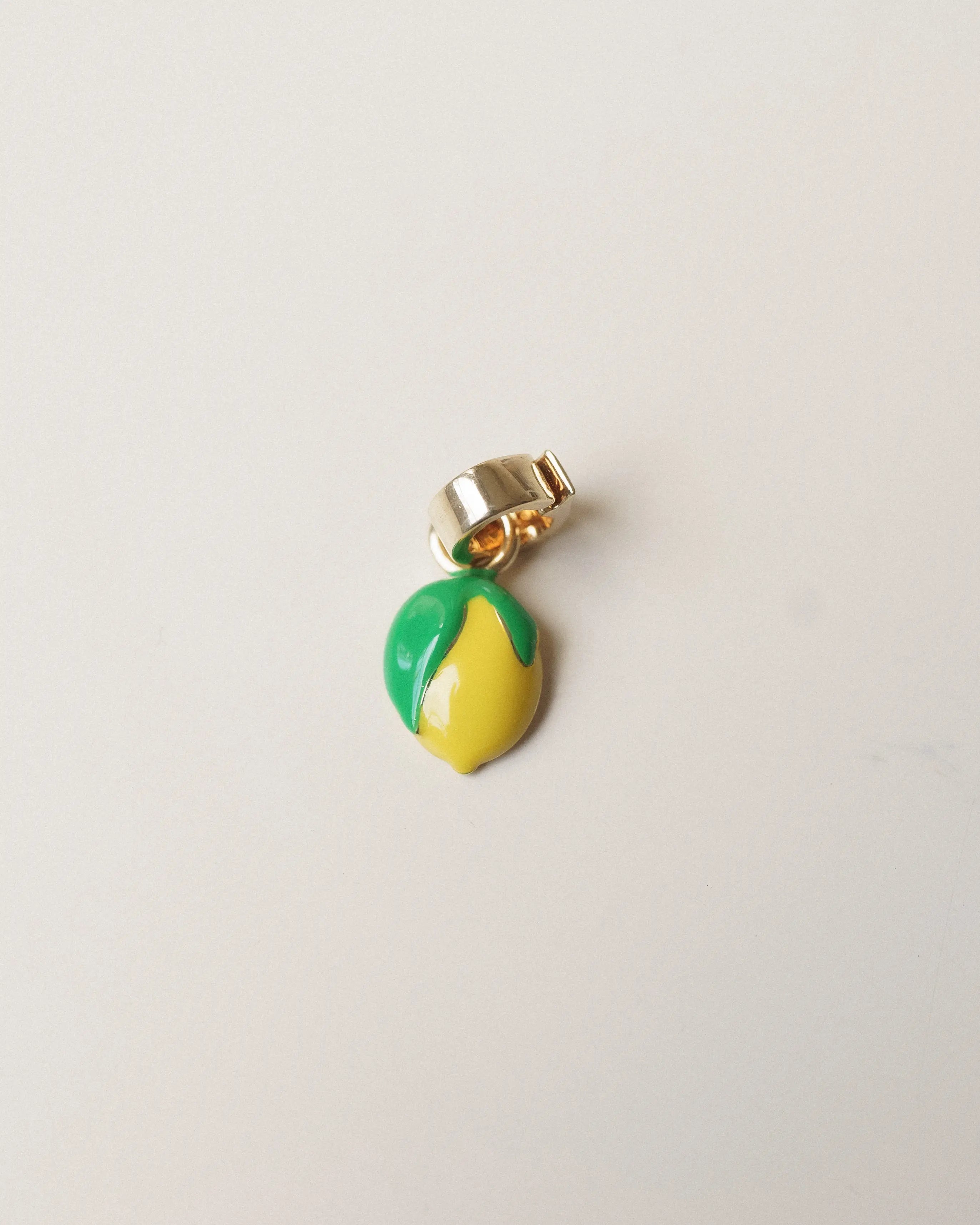 Charm Limone Caprese con clip in oro | Soluzioni Regalo Natale 2025