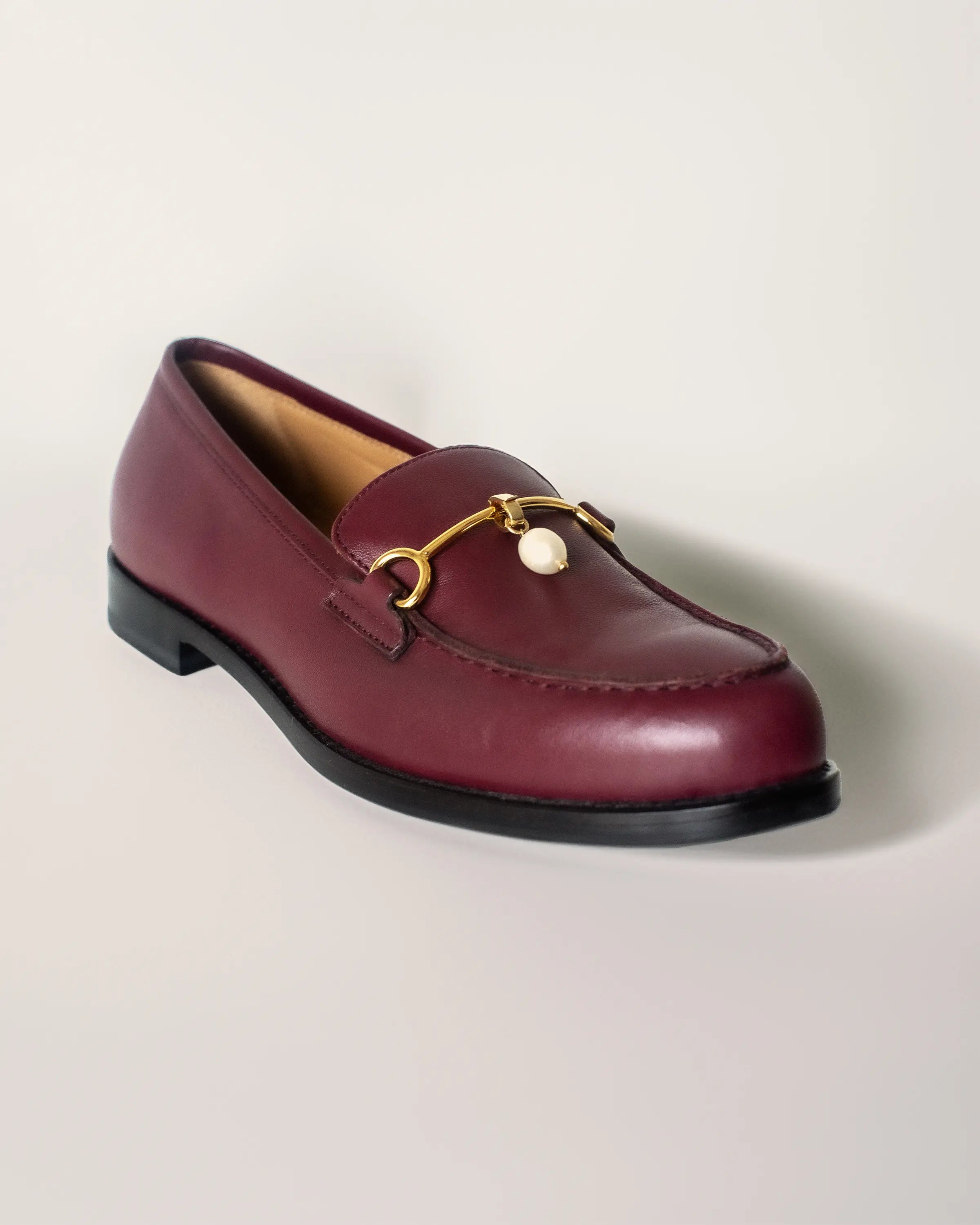 Mocassini gioiello color vermut con Charm Vera Perla | Riviera Porzioli