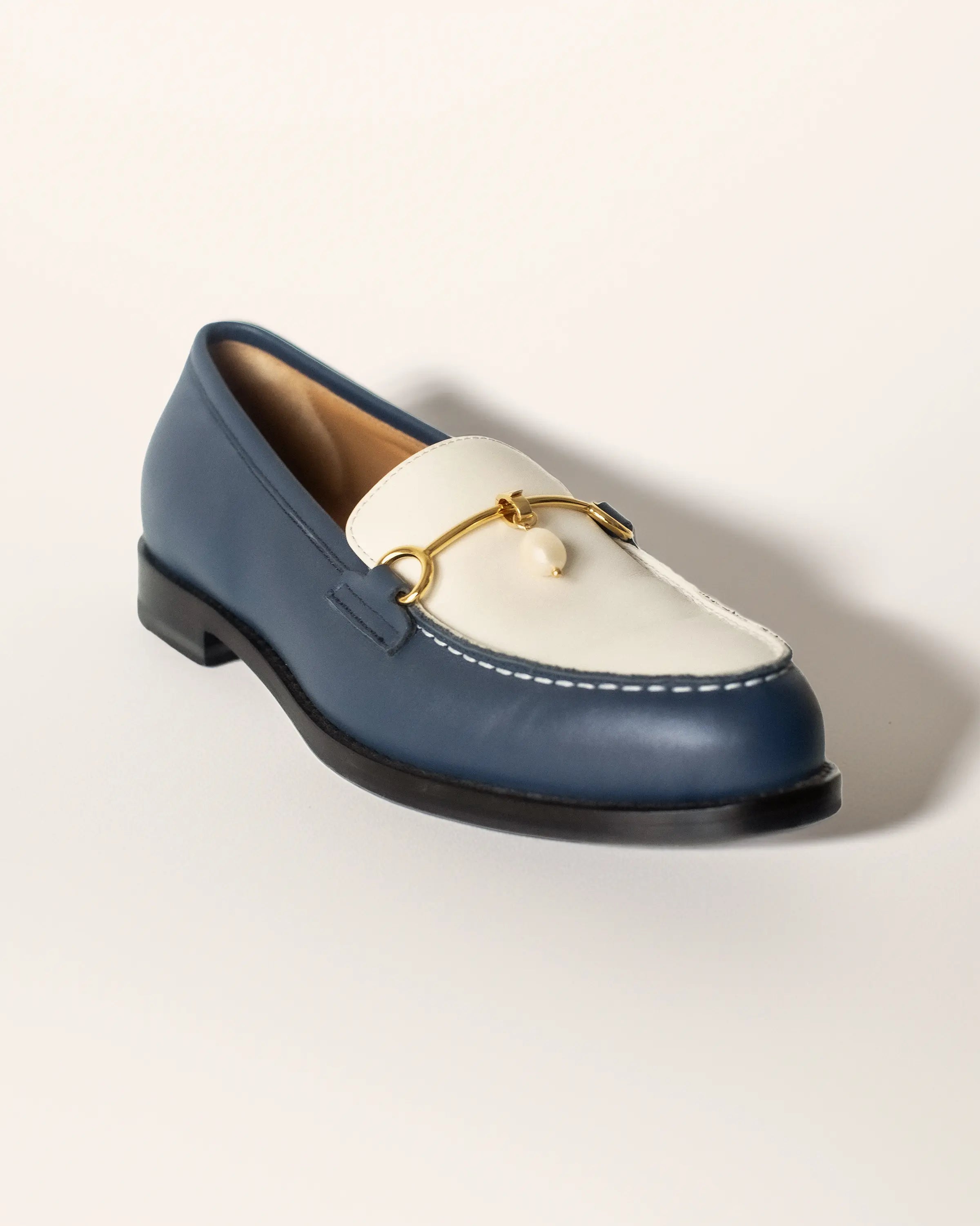 Mocassini gioiello bicolore con Charm Vera Perla | Riviera Porzioli